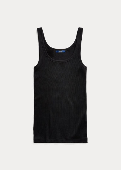 Women's Polo Ralph Lauren Ribbed Cotton Tank Tops | 132856MEJ